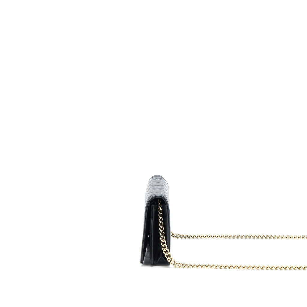 Chanel Boy Wallet On Chain Caviar Black L