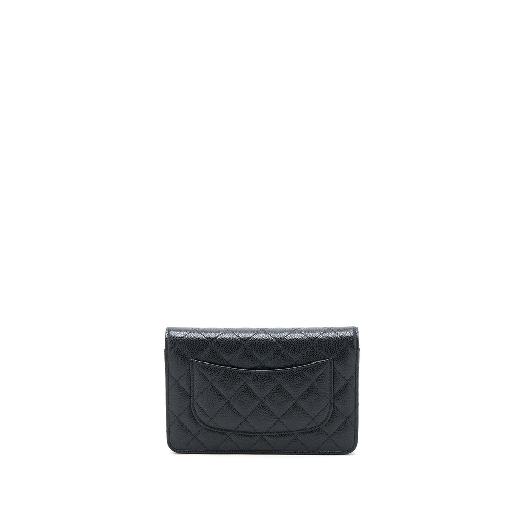 Chanel Classic Wallet On Chain Caviar Black  (Microchip)