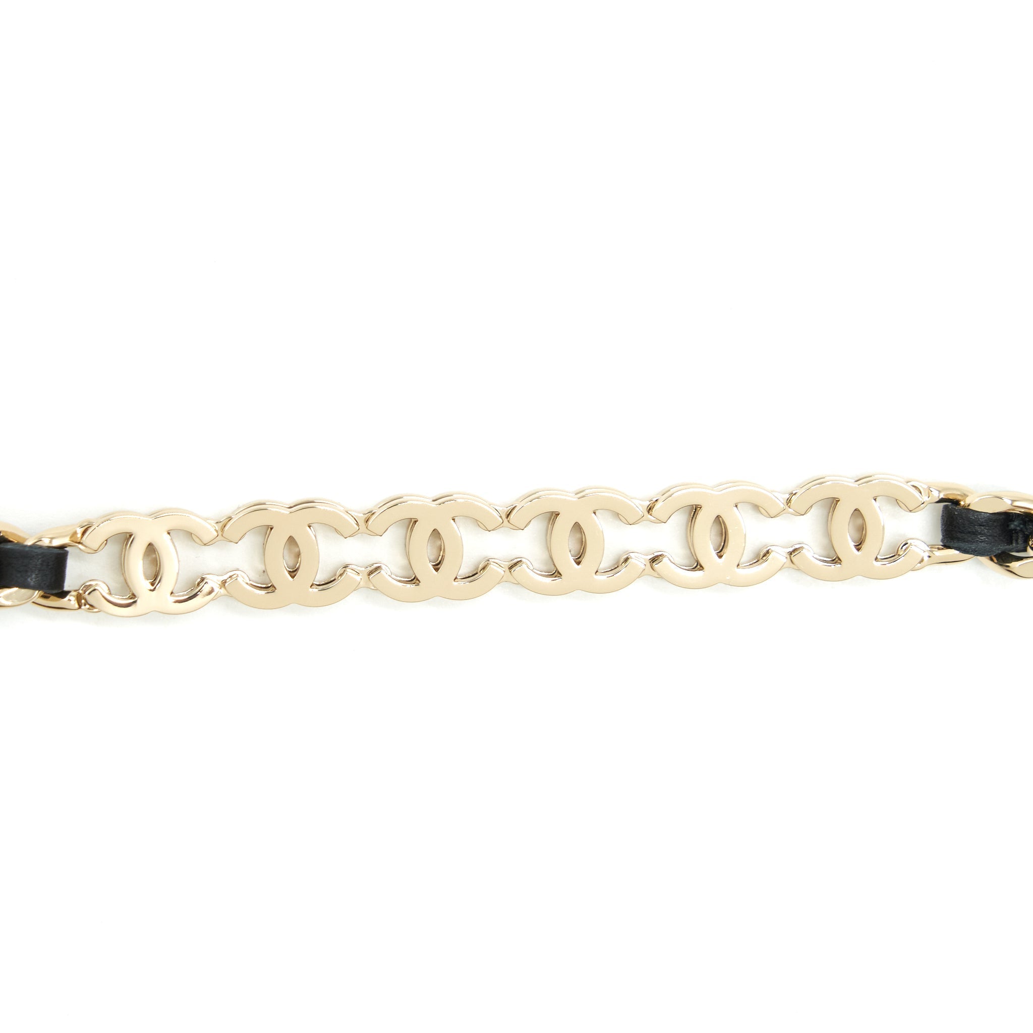 Chanel 22P Long Vanity With Logo On Chain Caviar Black L