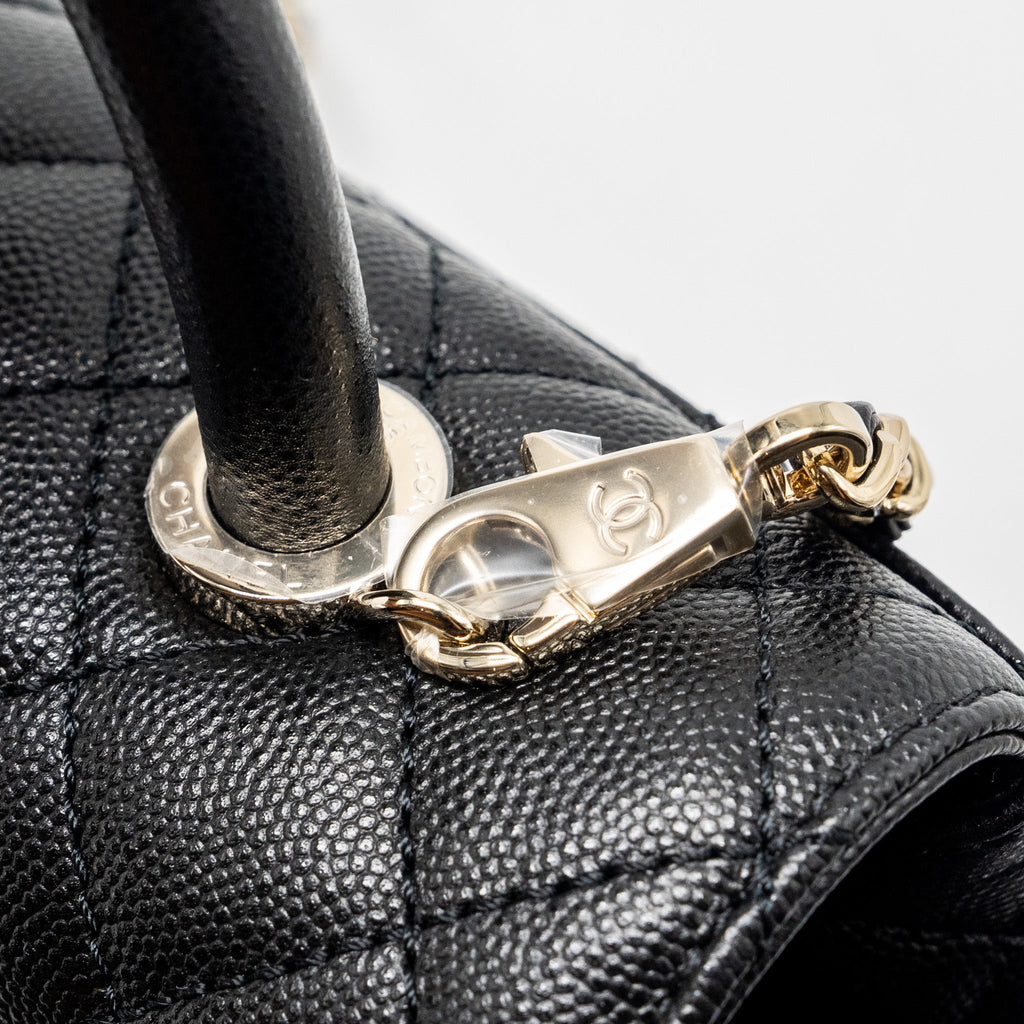 Chanel SMALL COCO HANDLE CAVIAR black L (microchip)