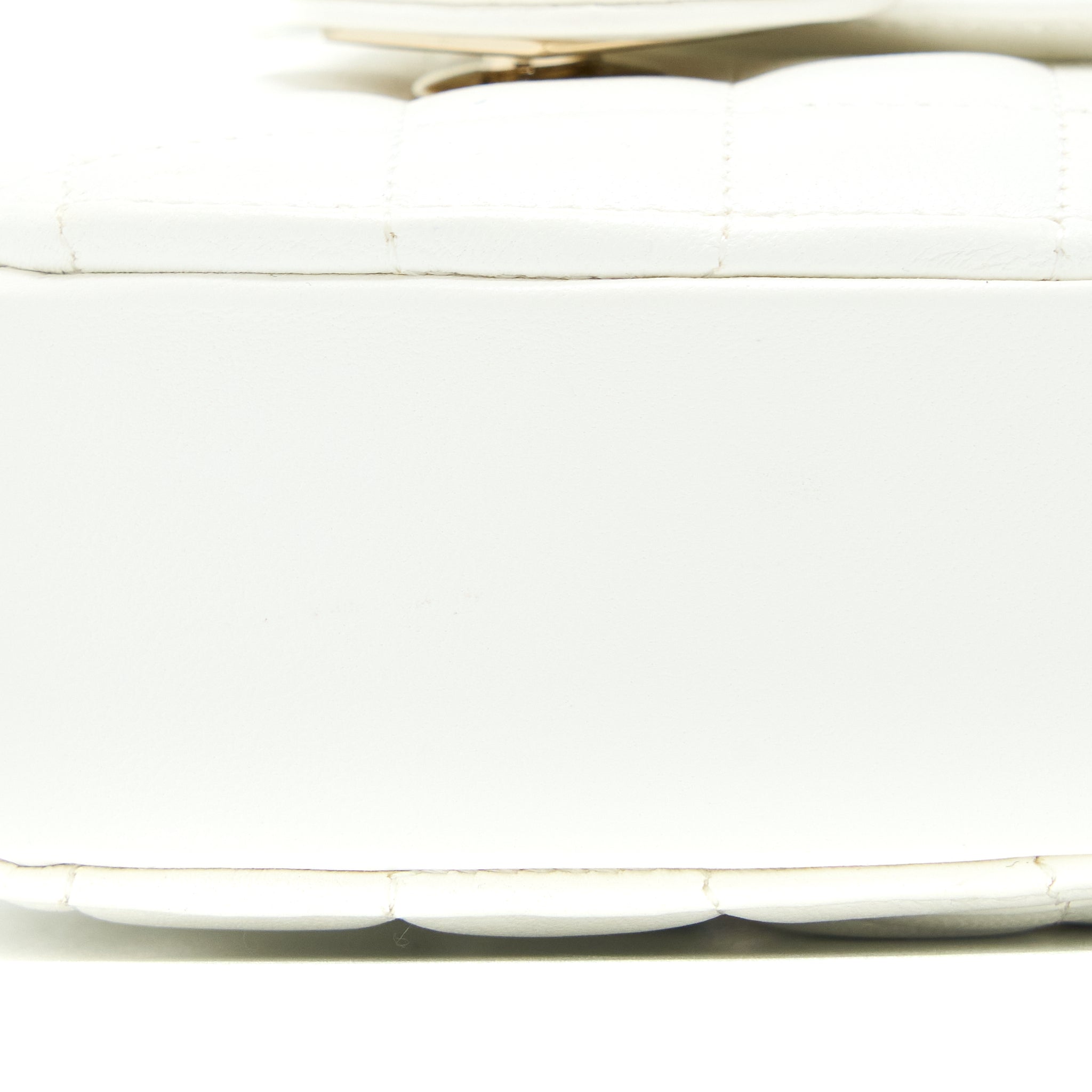 Chanel Small Heart Bag Lambskin White L