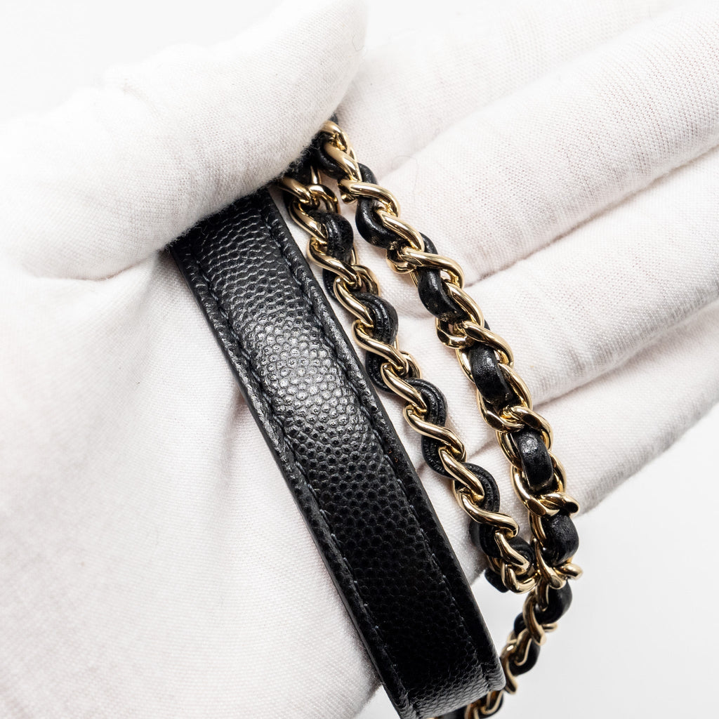 Chanel SMALL COCO HANDLE CAVIAR black L (microchip)