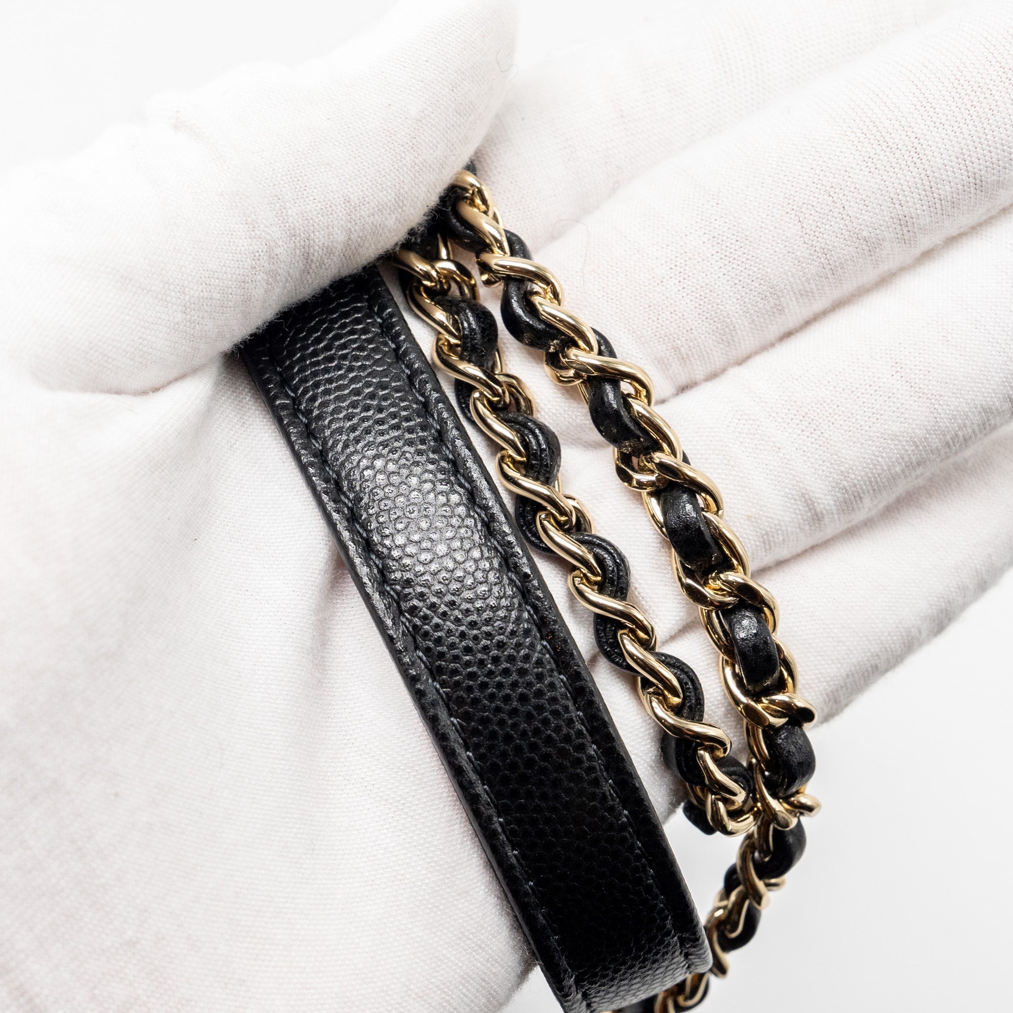 Chanel SMALL COCO HANDLE CAVIAR black L (microchip)