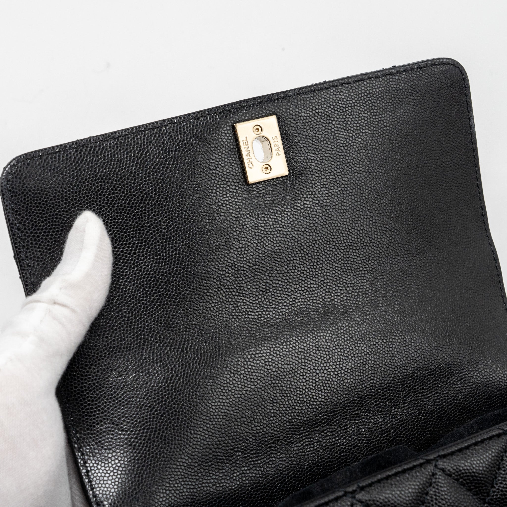 Chanel SMALL COCO HANDLE CAVIAR black L (microchip)