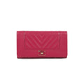 Chanel Chevron Wallet Pink