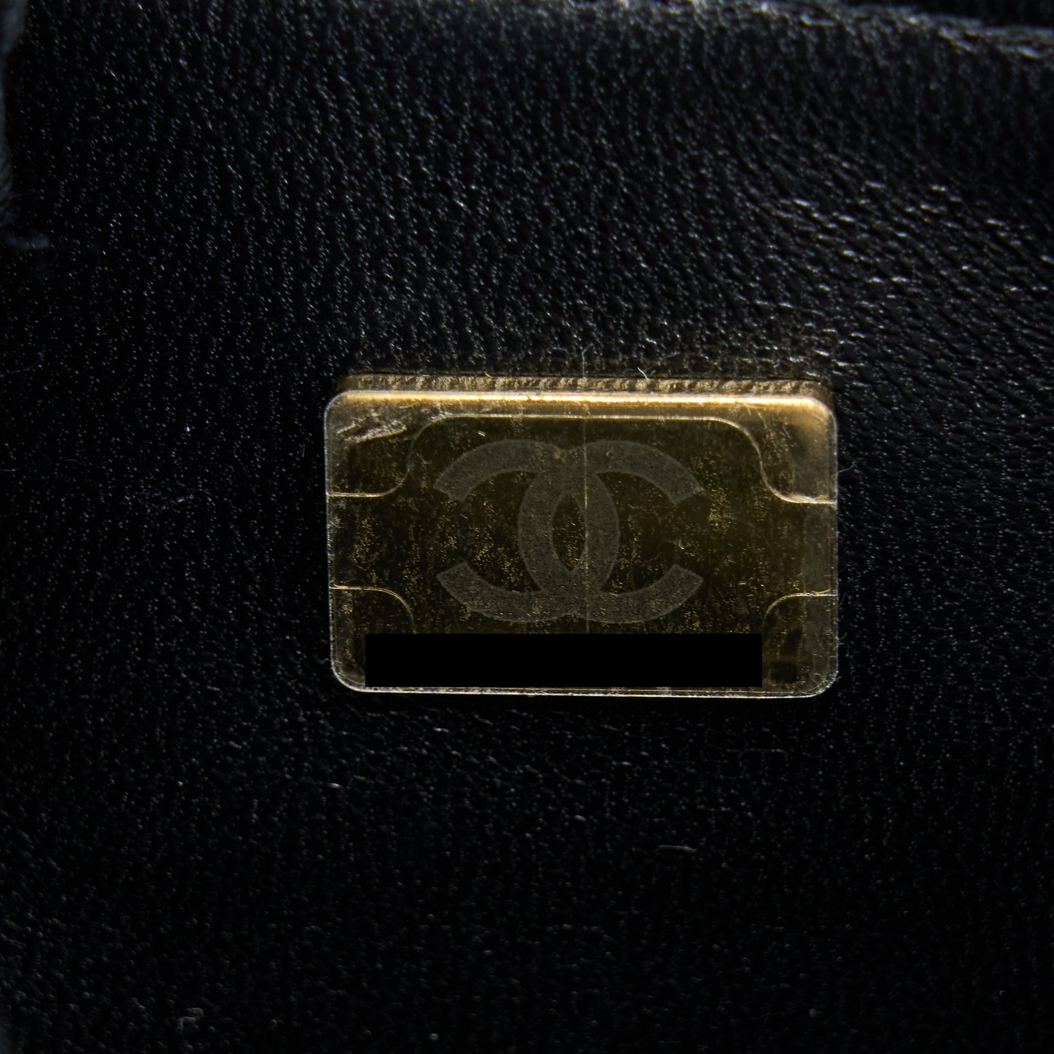 Chanel Classic Mini Square Flap Bag Lambskin Black L (Microchip)