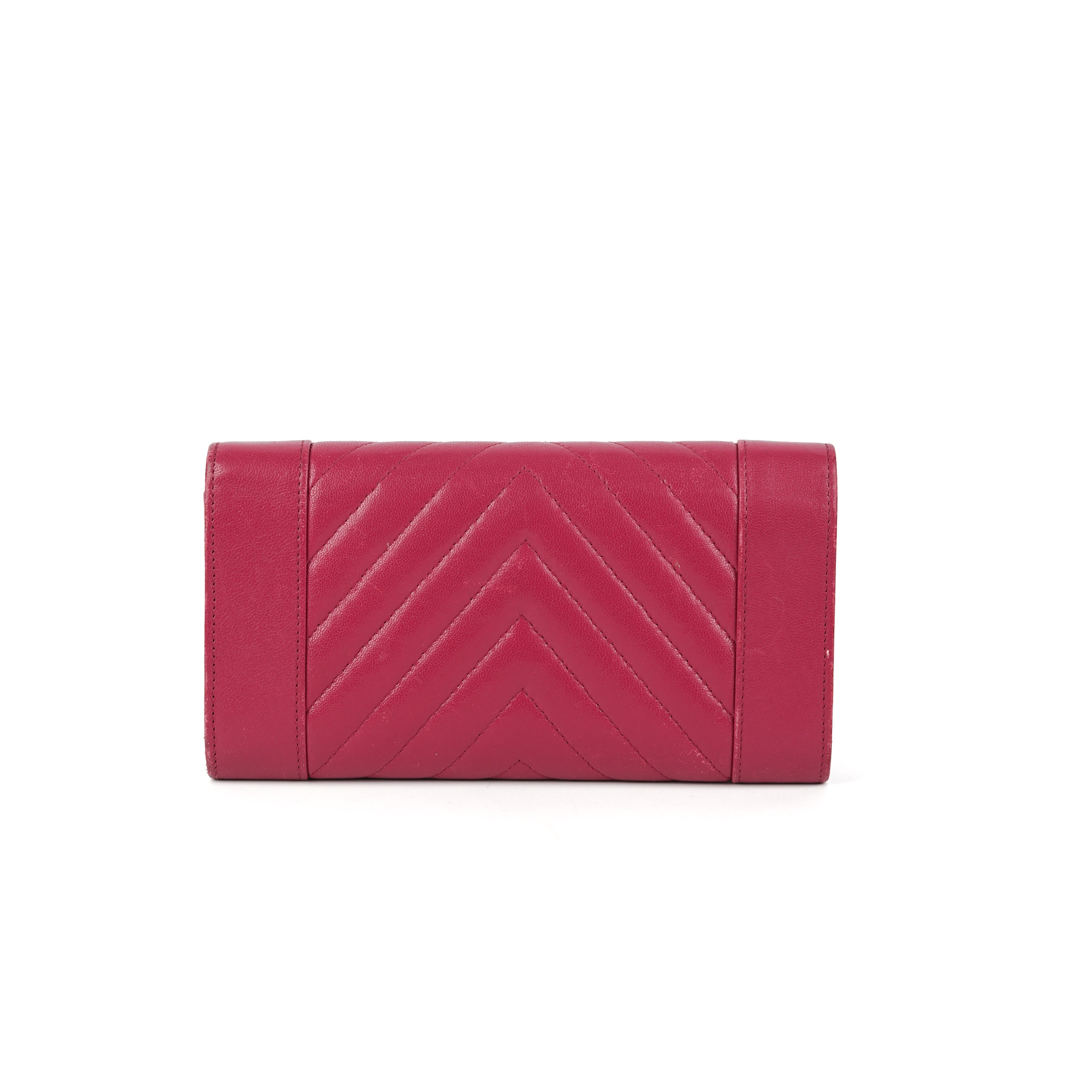 Chanel Chevron Wallet Pink