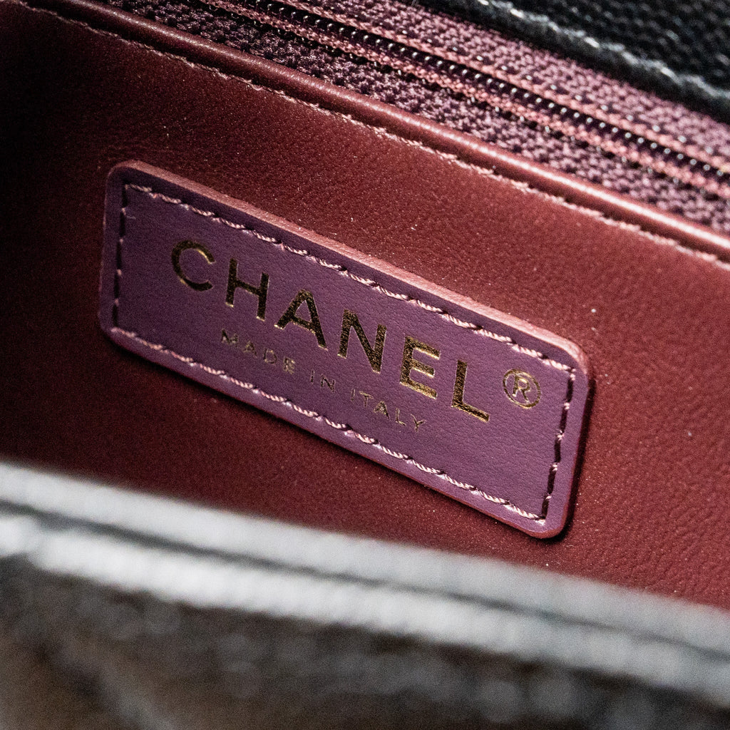 Chanel SMALL COCO HANDLE CAVIAR black L (microchip)