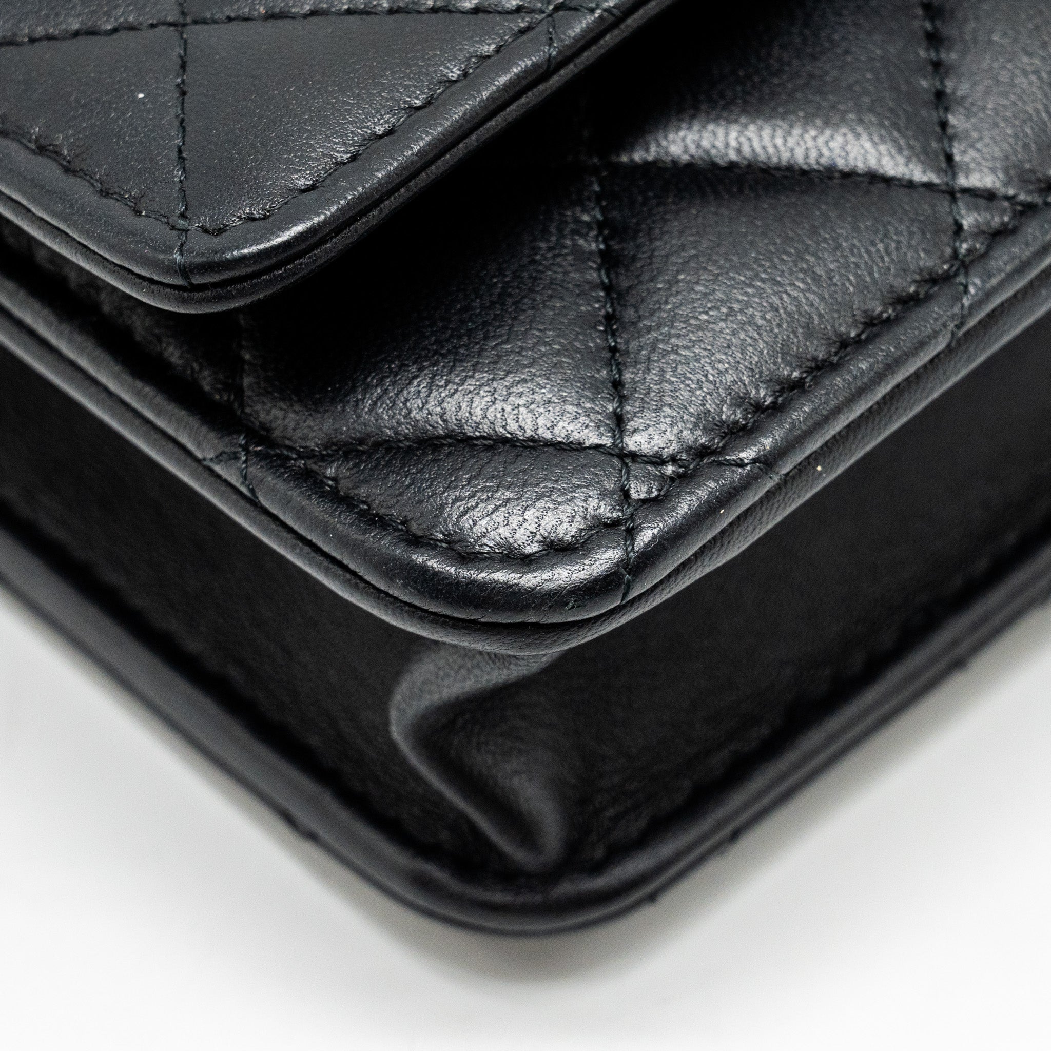 Chanel Trendy CC wallet on Chain lambskin black L (microchip)