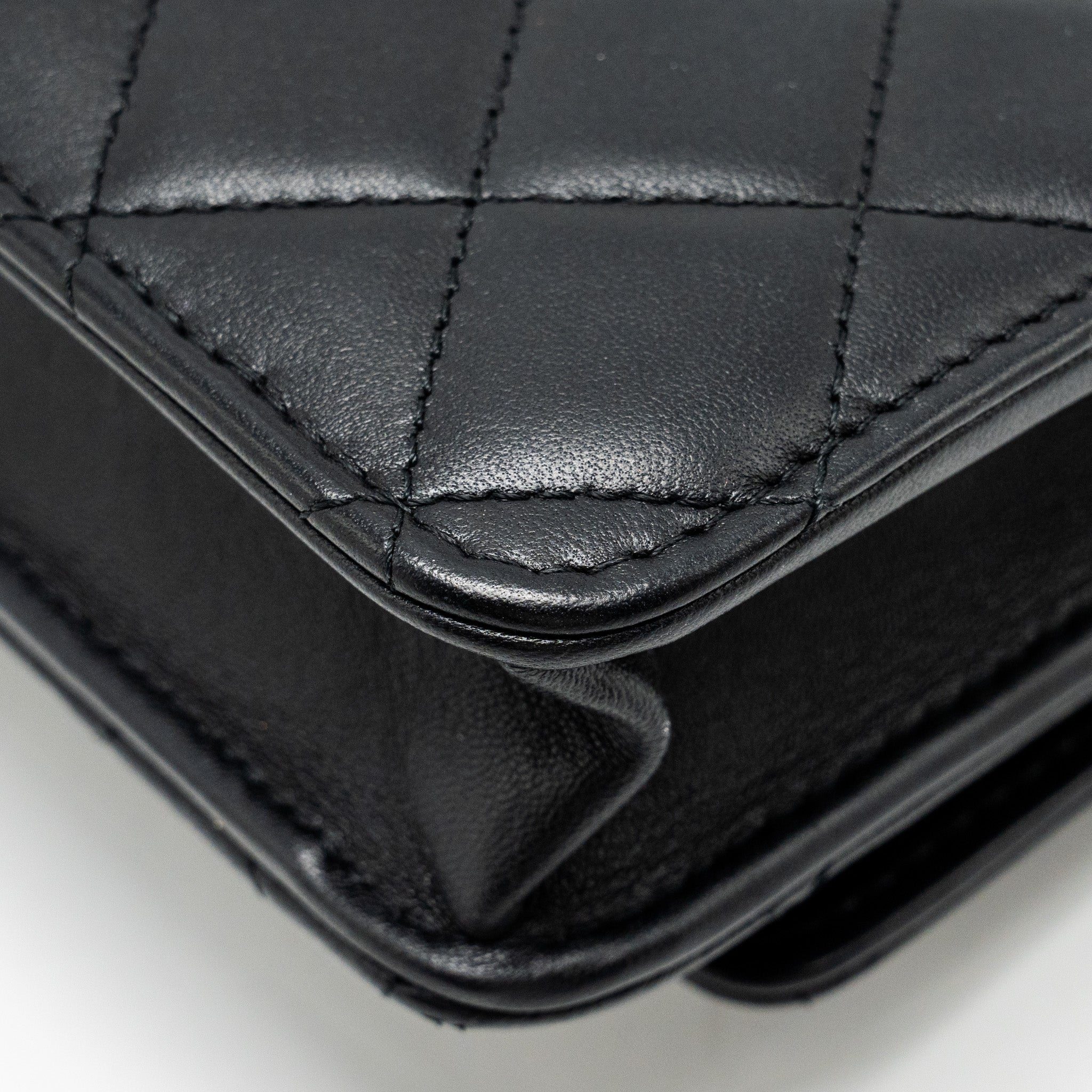 Chanel Trendy CC wallet on Chain lambskin black L (microchip)
