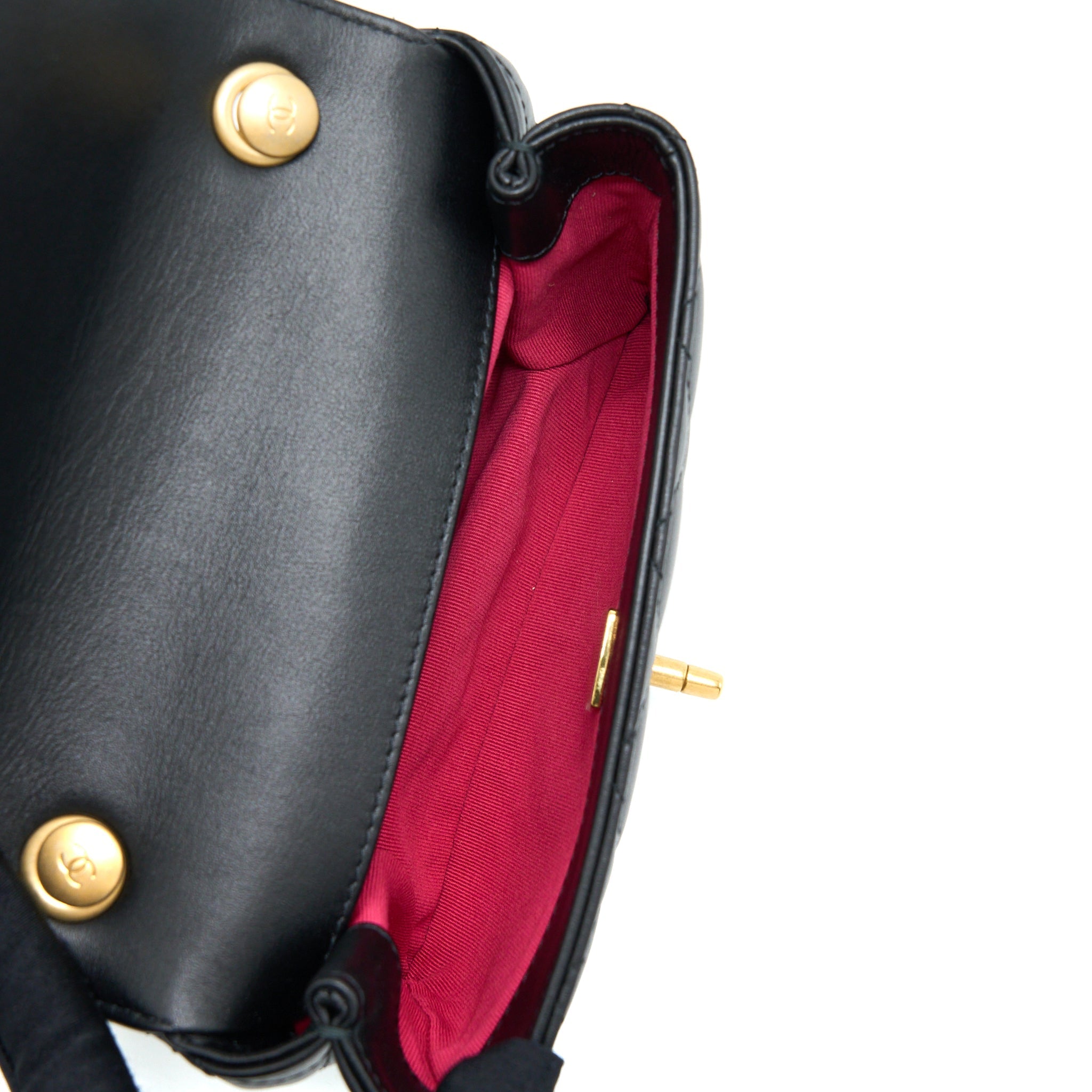 Chanel 22S Seasonal Flap Bag Calfskin Black Brushed