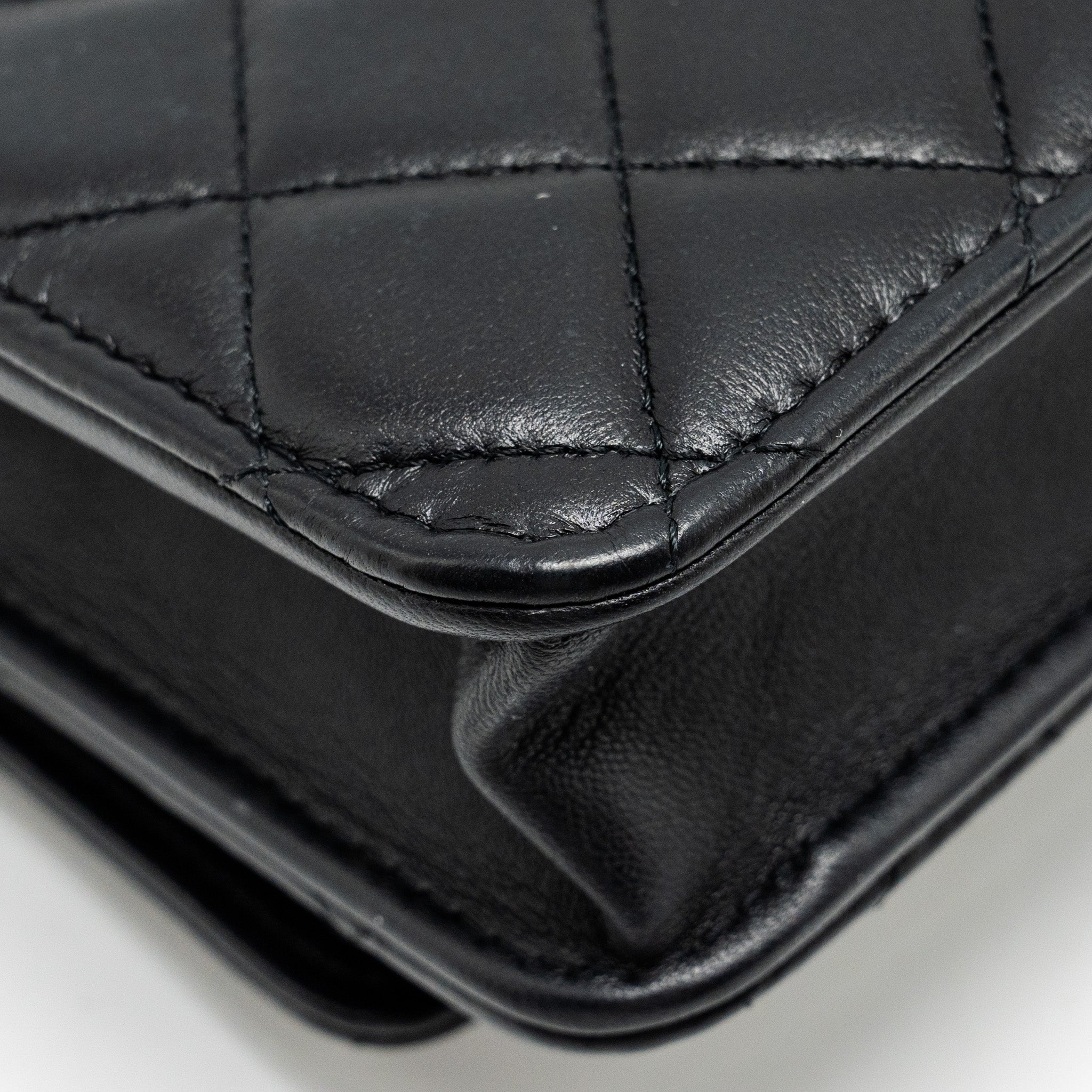 Chanel Trendy CC wallet on Chain lambskin black L (microchip)