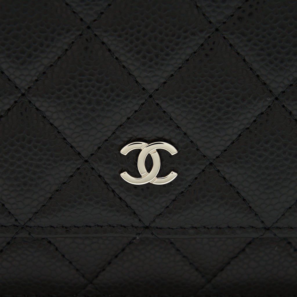 Chanel Classic Wallet On Chain Caviar Black