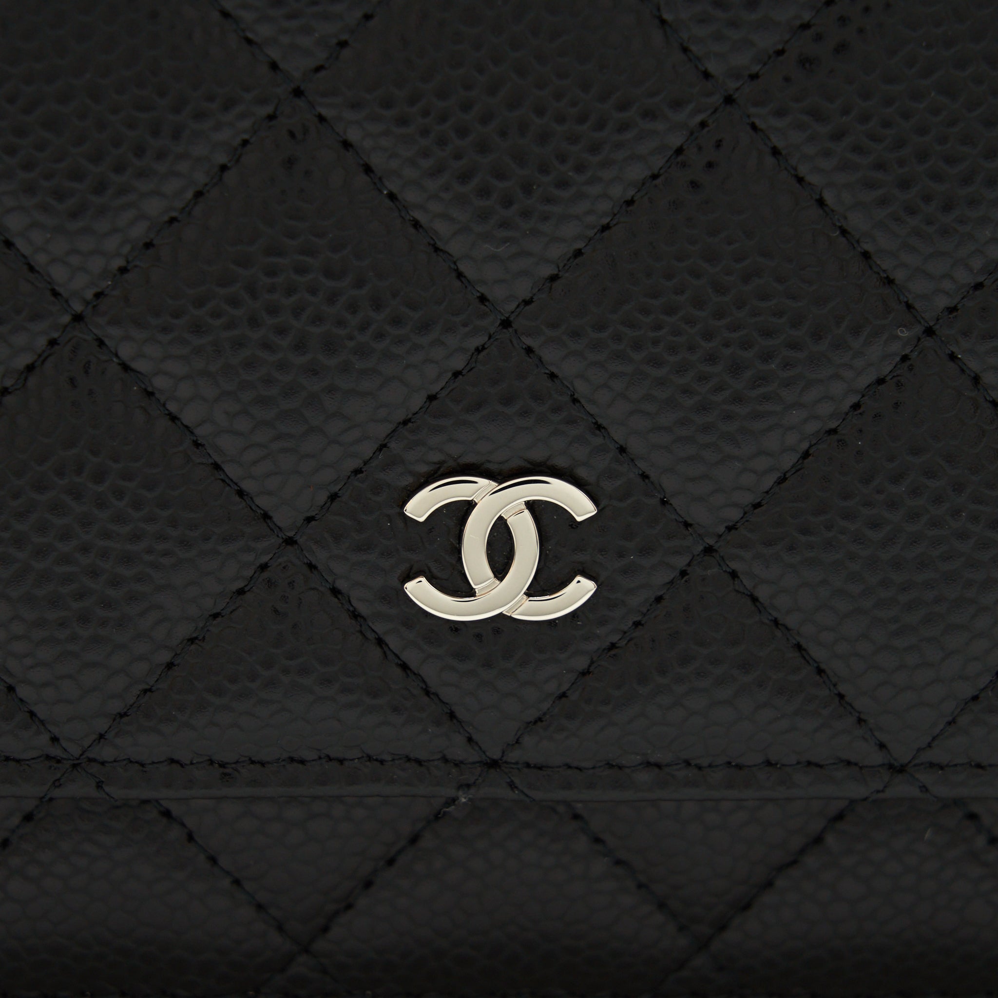 Chanel Classic Wallet On Chain Caviar Black