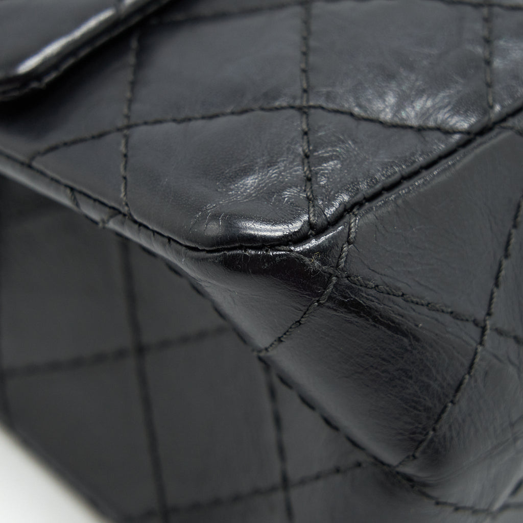 Chanel Reissue 2.55 double flap Bag Calfskin black