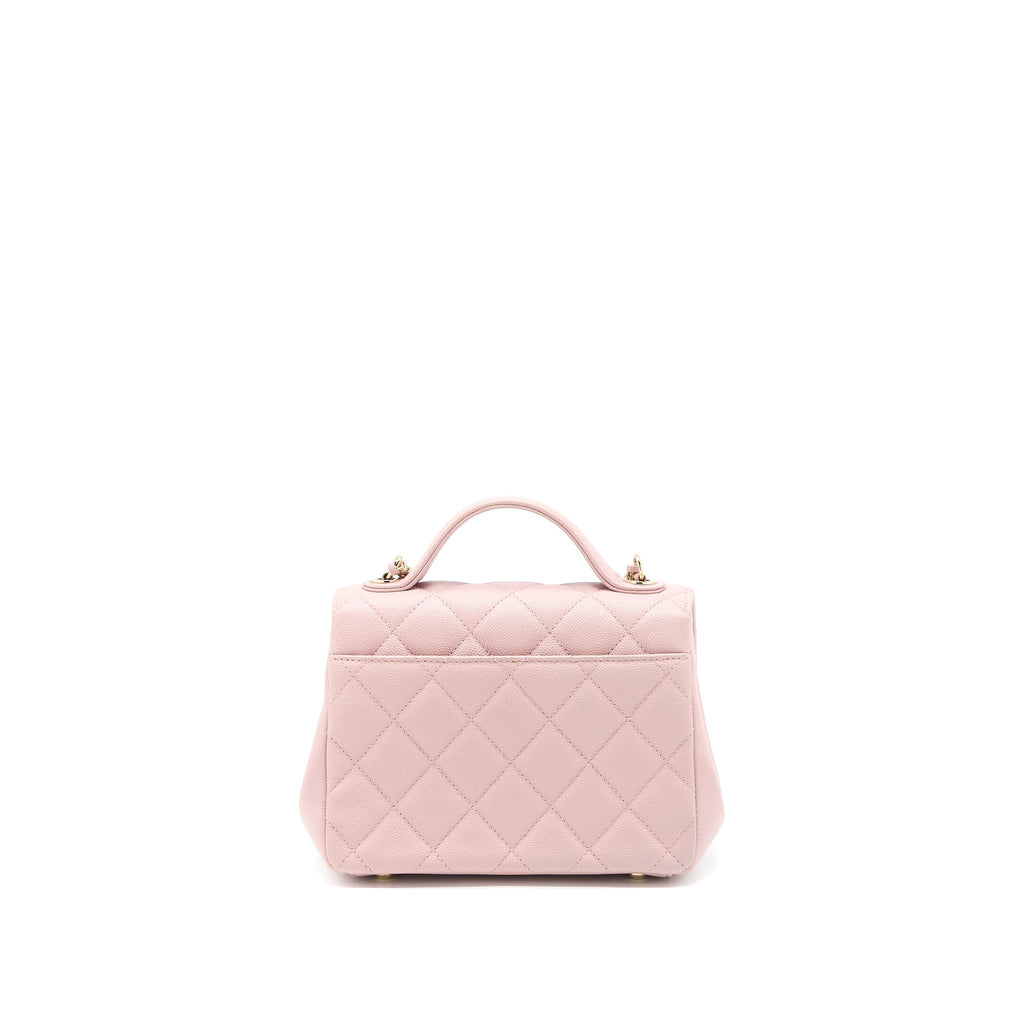 Chanel Small Business Affinity Bag Caviar Light Pink L