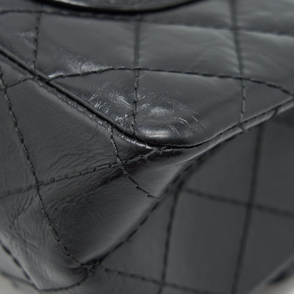 Chanel Reissue 2.55 double flap Bag Calfskin black