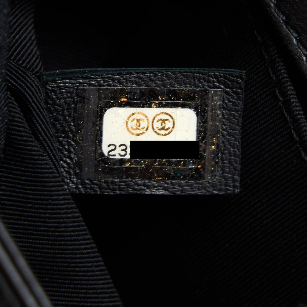 Chanel Small Jacket Boy Bag Lambskin/Tweed Black