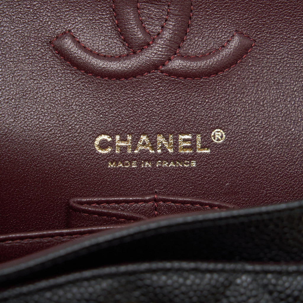Chanel Small Classic Double Flap Caviar Black