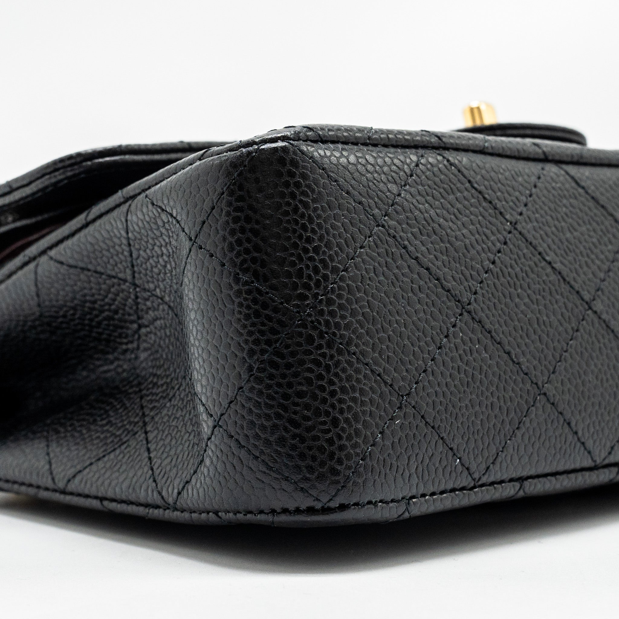 Chanel Small Classic Double Flap Bag Caviar Black (microchip)