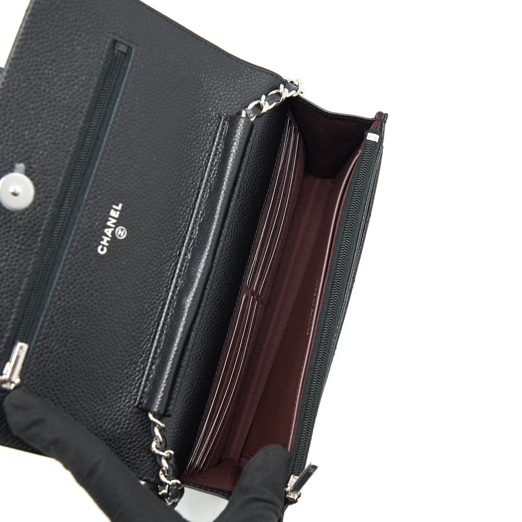 Chanel Classic Wallet On Chain Caviar Black