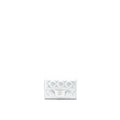 Chanel Quilted Classic Flap Card Holder Lambskin Silver