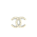 Chanel CC logo mini hearts brooch l