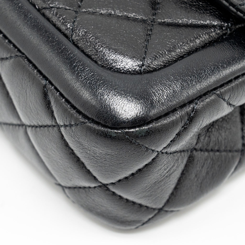 Chanel Quilted Flap Bag Lambskin Black  (Microchip)