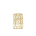 Chanel CC logo and crown metal plate brooch brushed L