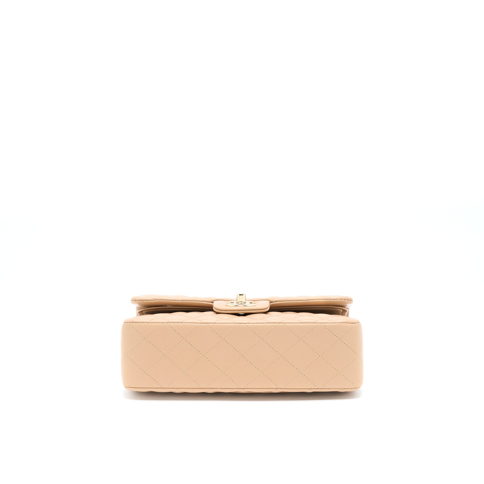 Chanel 22B Small Classic Flap Bag Lambskin Beige L