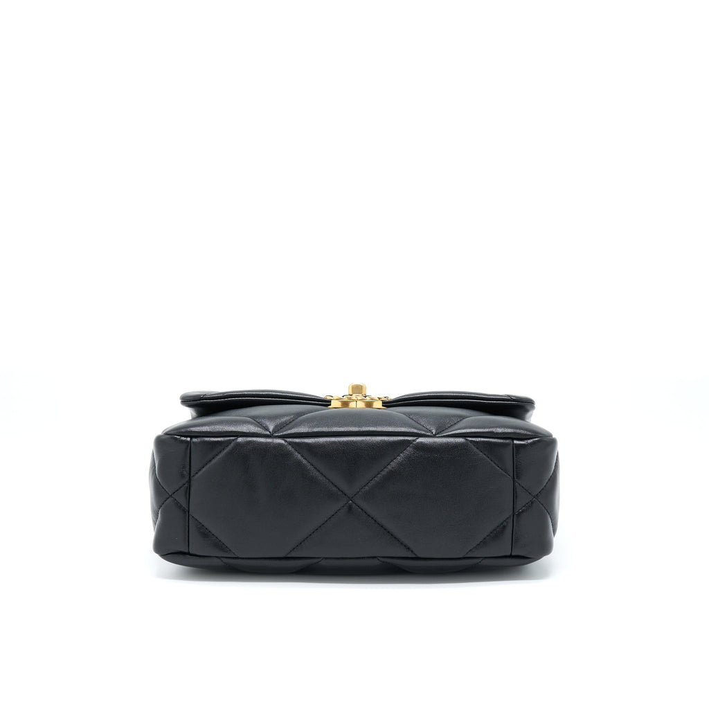 Chanel Small 19 Bag Lambskin Black Multicolour Hardware