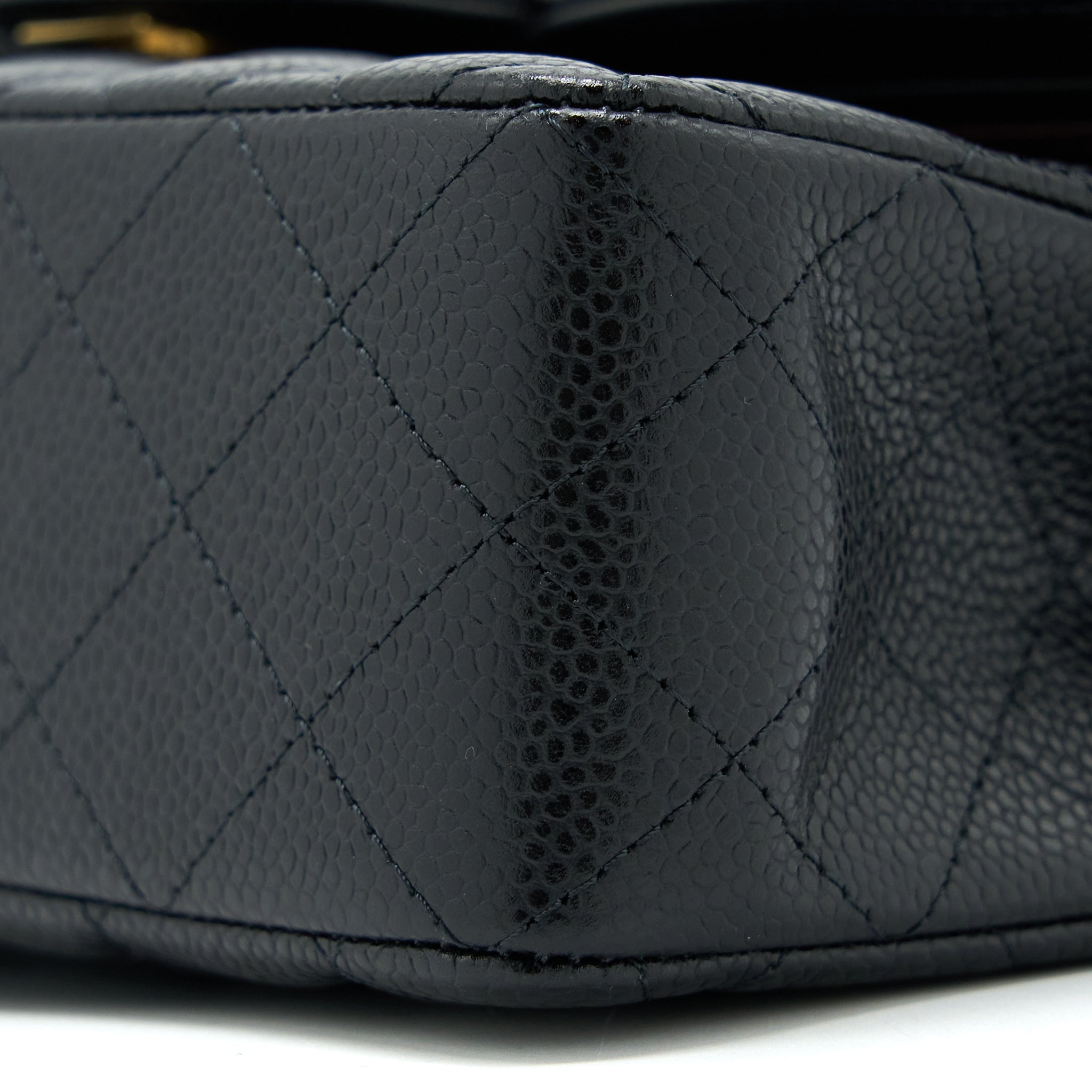 Chanel Small Classic Flap Bag Caviar Black  (Microchip)