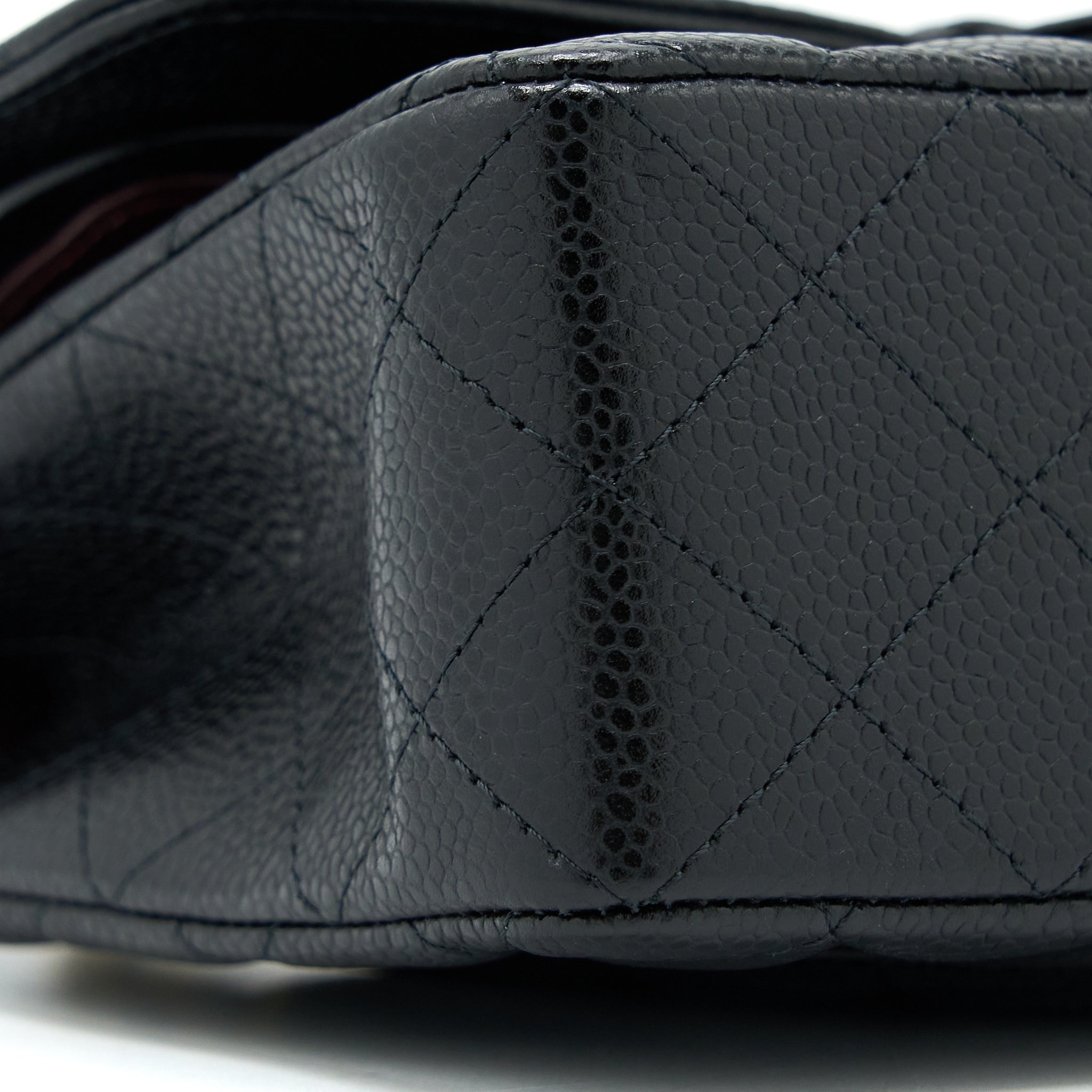 Chanel Small Classic Flap Bag Caviar Black  (Microchip)