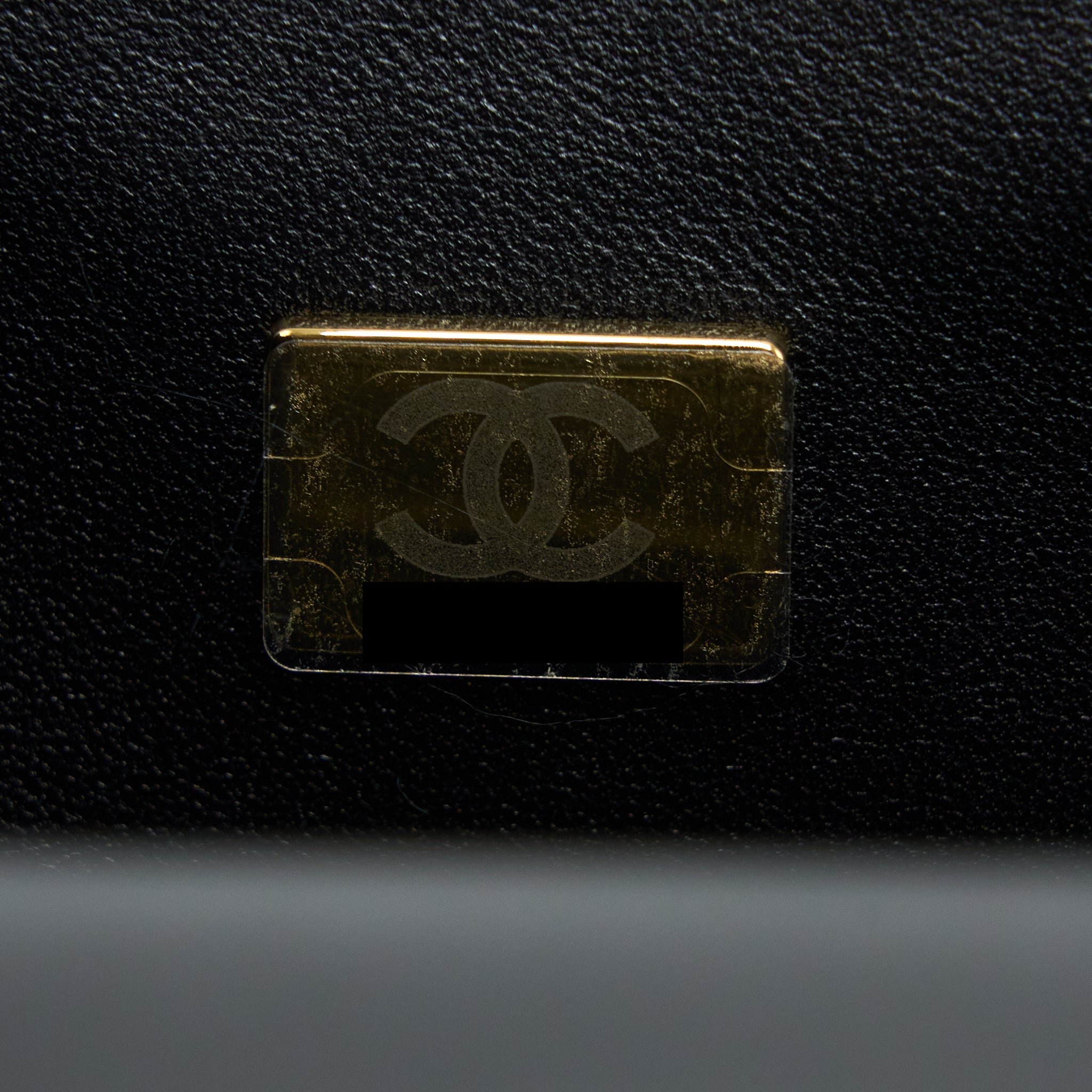 Chanel Top Handle Mini Rectangular Lambskin Black L (Microchip)