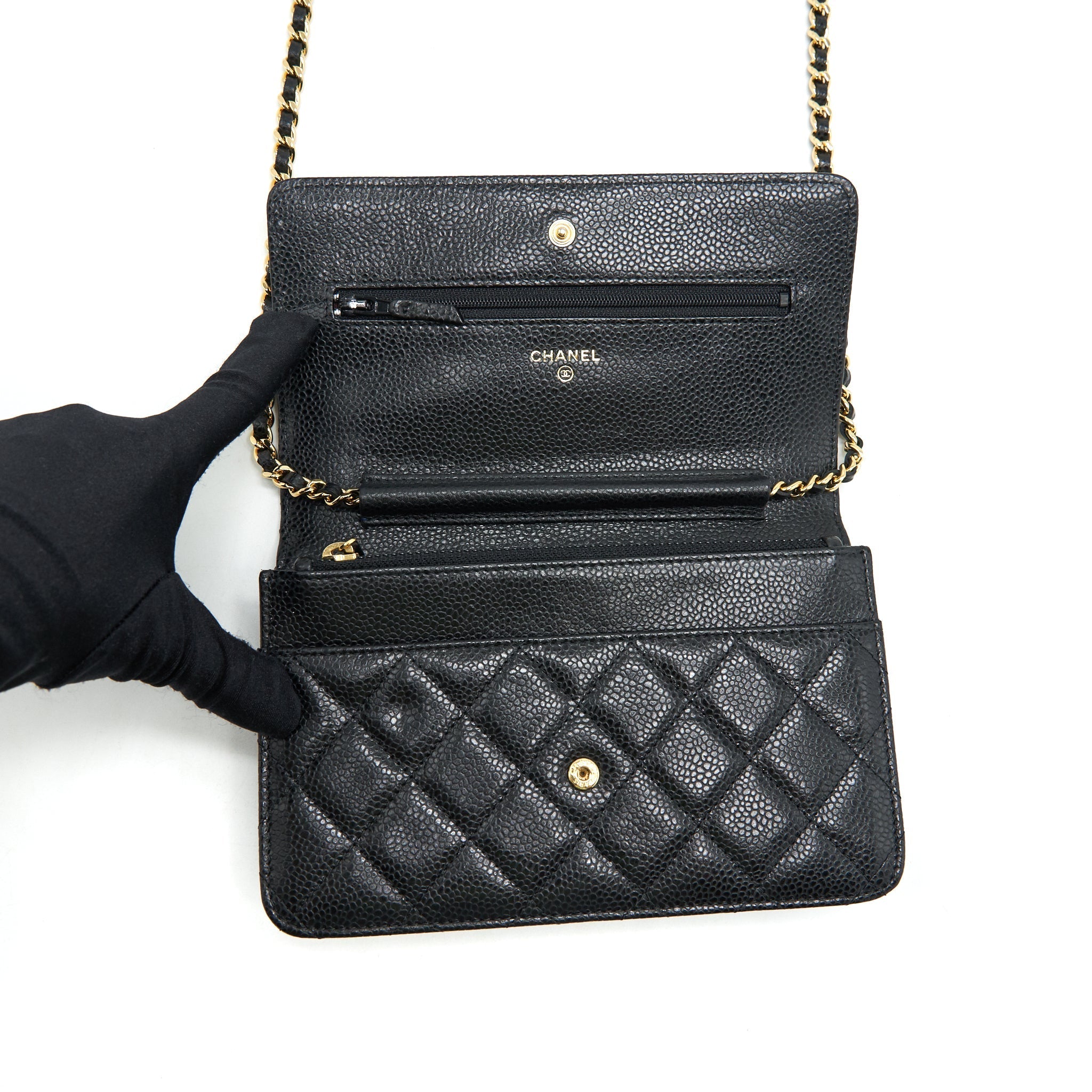 Chanel Wallet on Chain Caviar Black