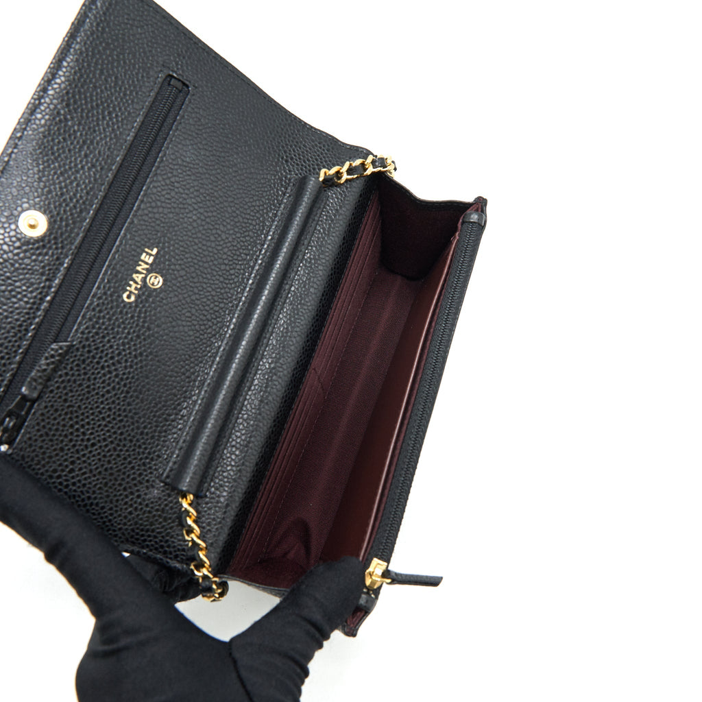 Chanel Wallet on Chain Caviar Black