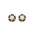 Chanel Round Pearl Earrings L