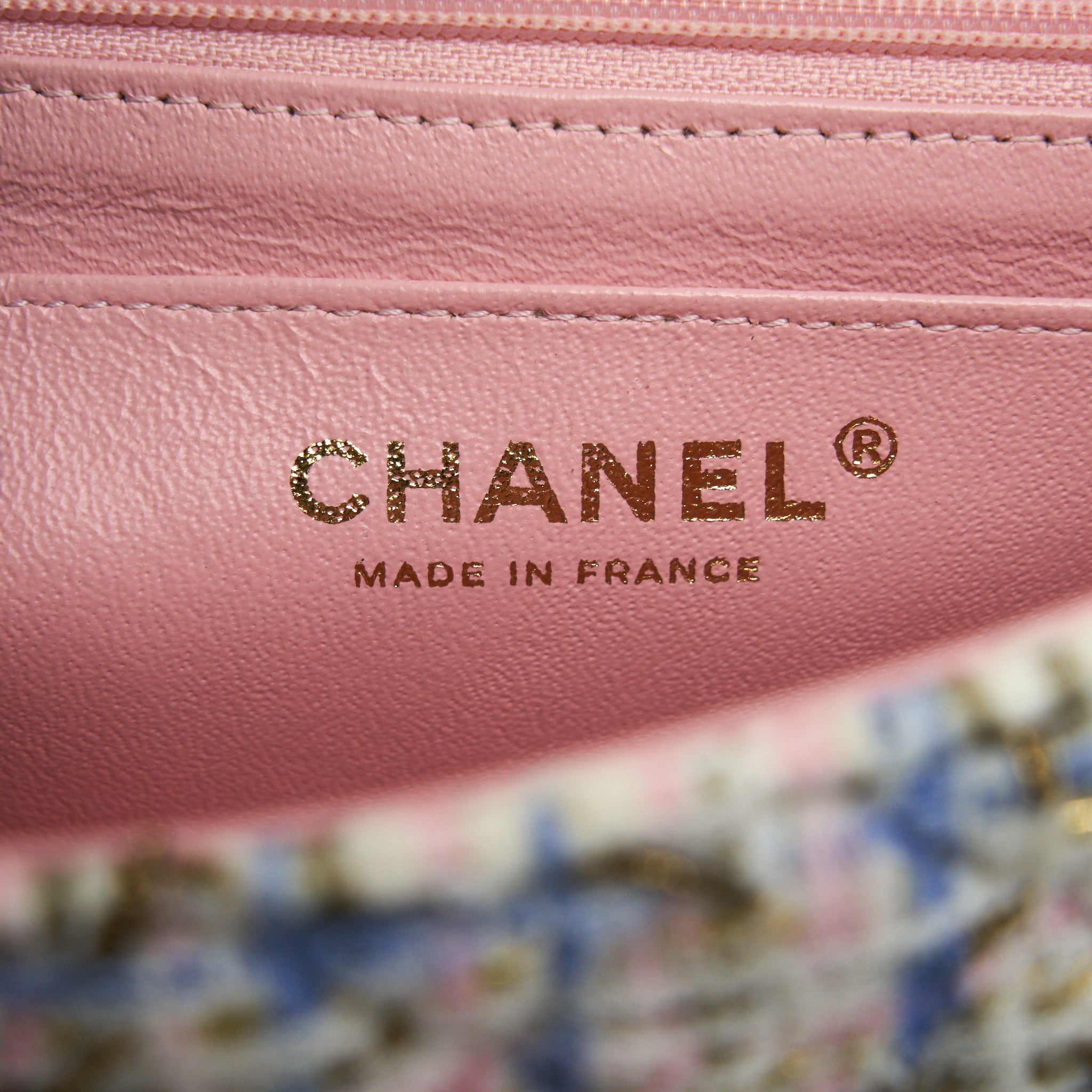 Chanel rectangular mini flap Bag tweed multicolour L
