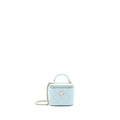 Chanel 22P Top Handle Mini Vanity With Chain Lambskin Light Blue L