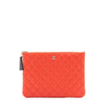 Chanel Habana O Case Pouch Lambskin Red