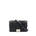 Chanel Boy Medium Tweed/Lambskin Black