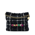 Chanel Medium 22 Bag Tweed Multicolour (Microchip)