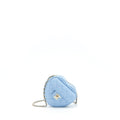 Chanel 22S Small Heart Bag Lambskin Light Blue L