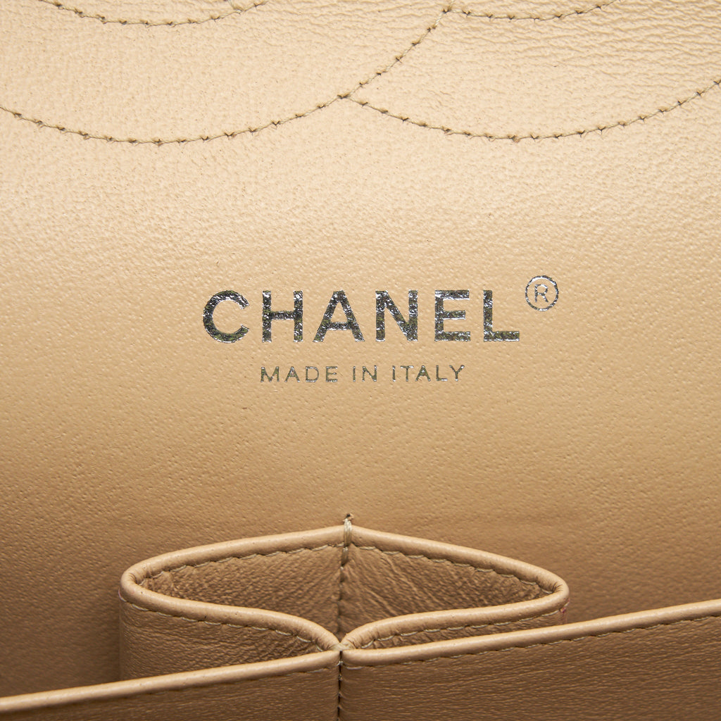 Chanel Classic Jumbo double flap Bag caviar beige