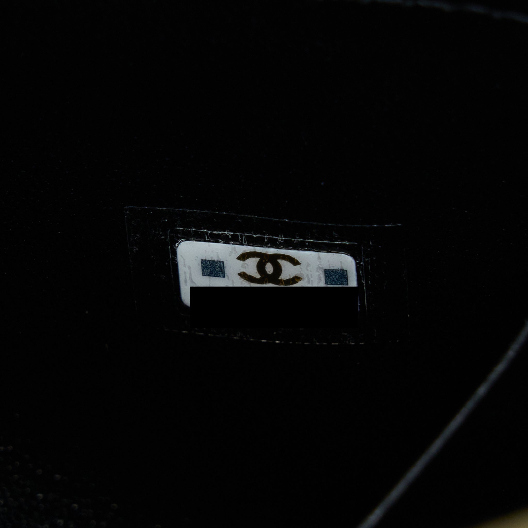 Chanel 22B Flap Bag With Enamel/CC Logo Top Handle Lambskin Black Brushed