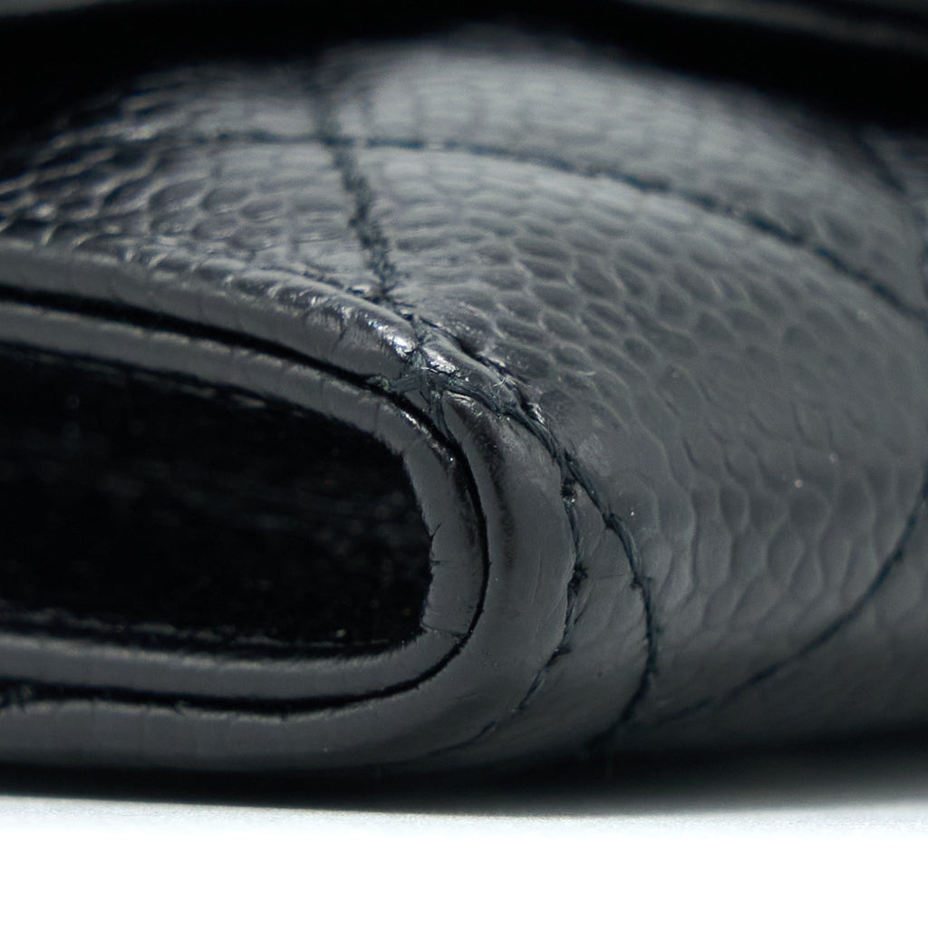 Chanel Classic Flap Card Holder Caviar Black