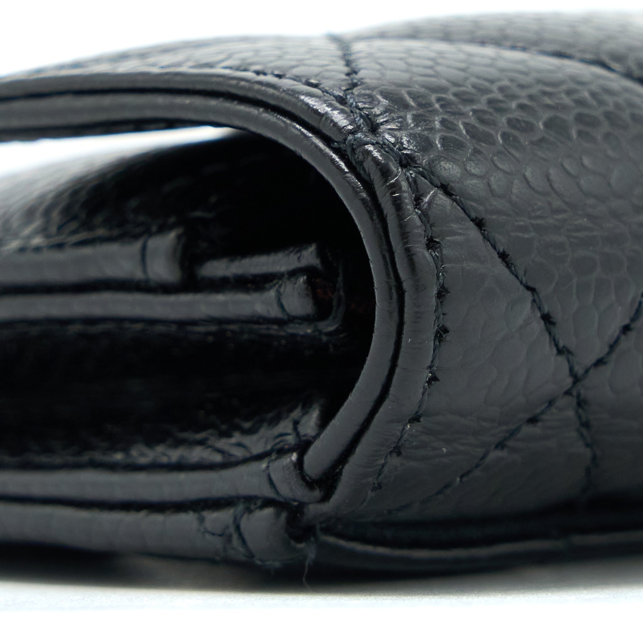 Chanel Classic Flap Card Holder Caviar Black