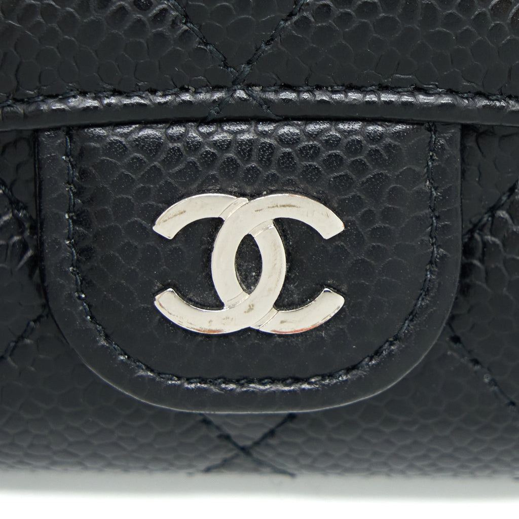 Chanel Classic Flap Card Holder Caviar Black