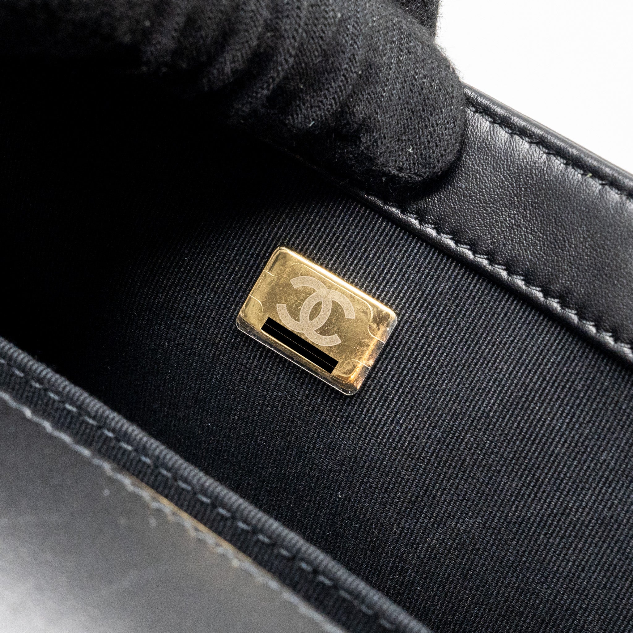 Chanel Medium Boy Bag Smooth Calfskin Black  (Microchip)