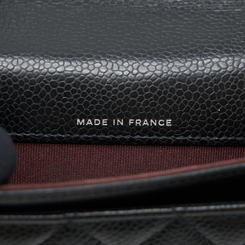 Chanel Classic Flap Card Holder Caviar Black
